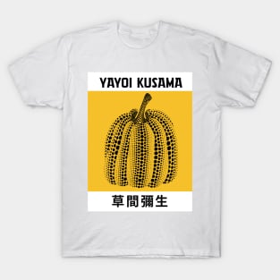 Yayoi Kusama Yellow Pumpkin Exhibition Art Design Wall Art T-Shirt